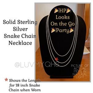Sterling Silver 18" Snake Necklace🎉HP🎉